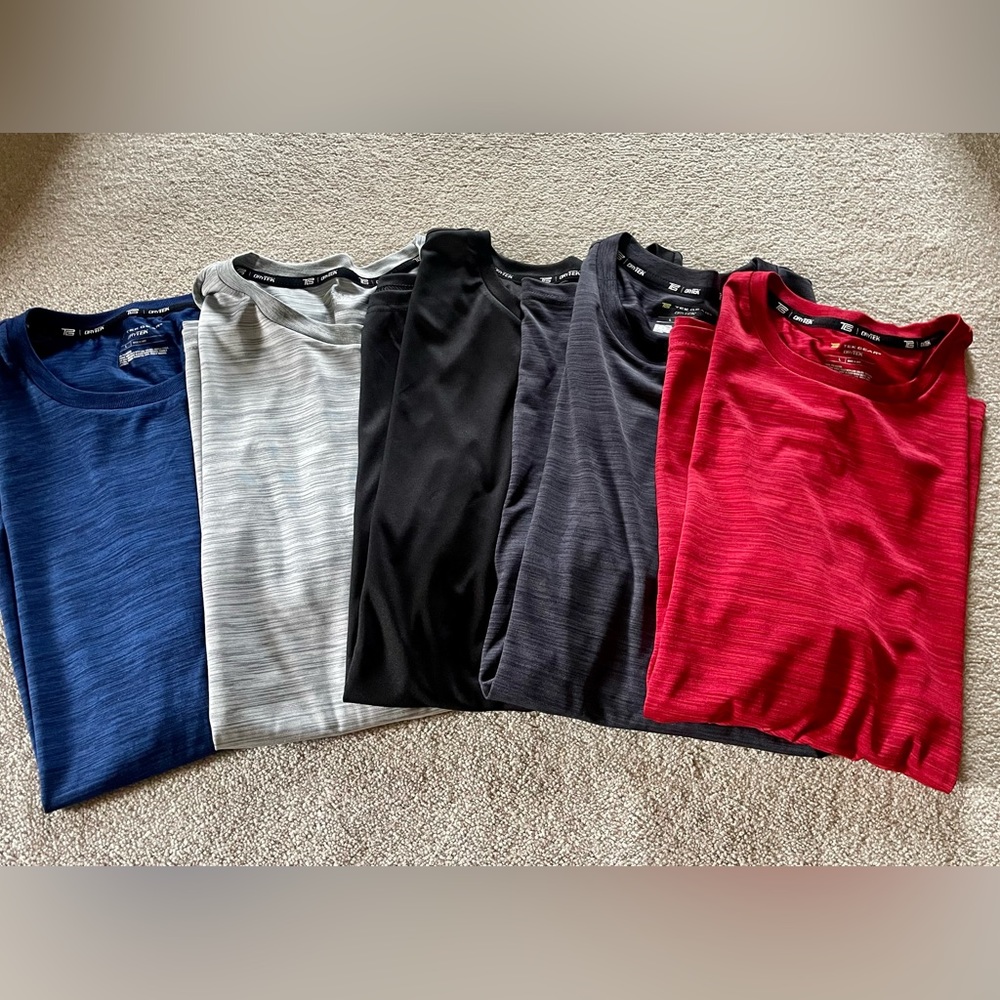 Men’s performance tees - set of 5